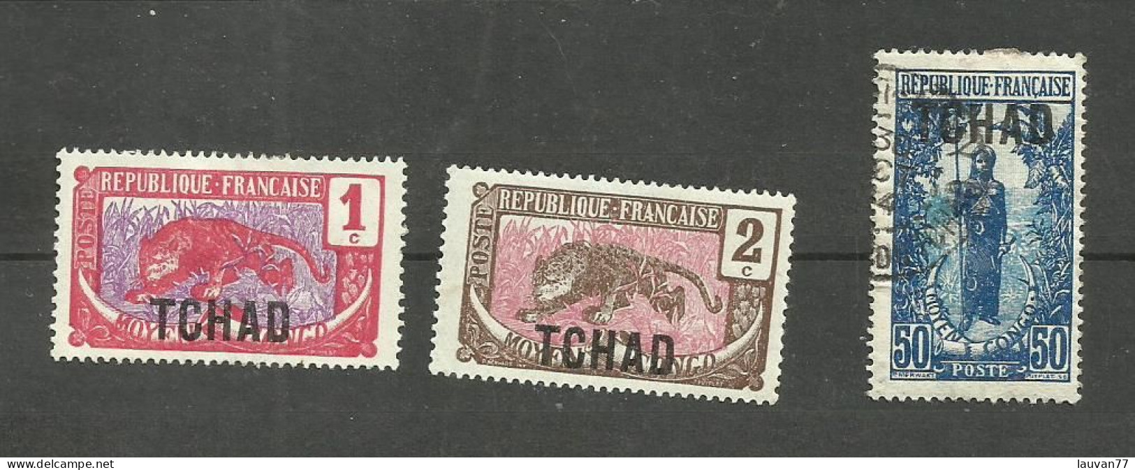 TCHAD N°1, 2, 13 Cote 4.20€ - Used Stamps