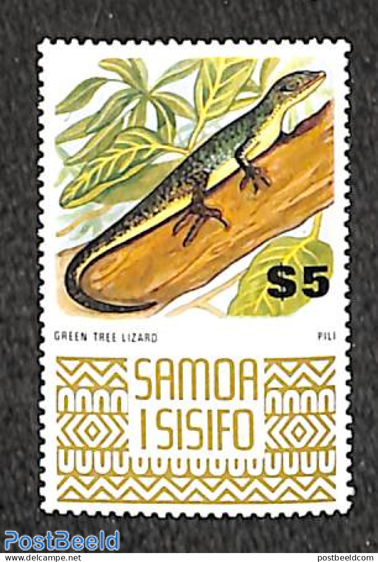 Samoa 1975 Definitive, Lizard 1v, Mint NH, Nature - Reptiles - Samoa