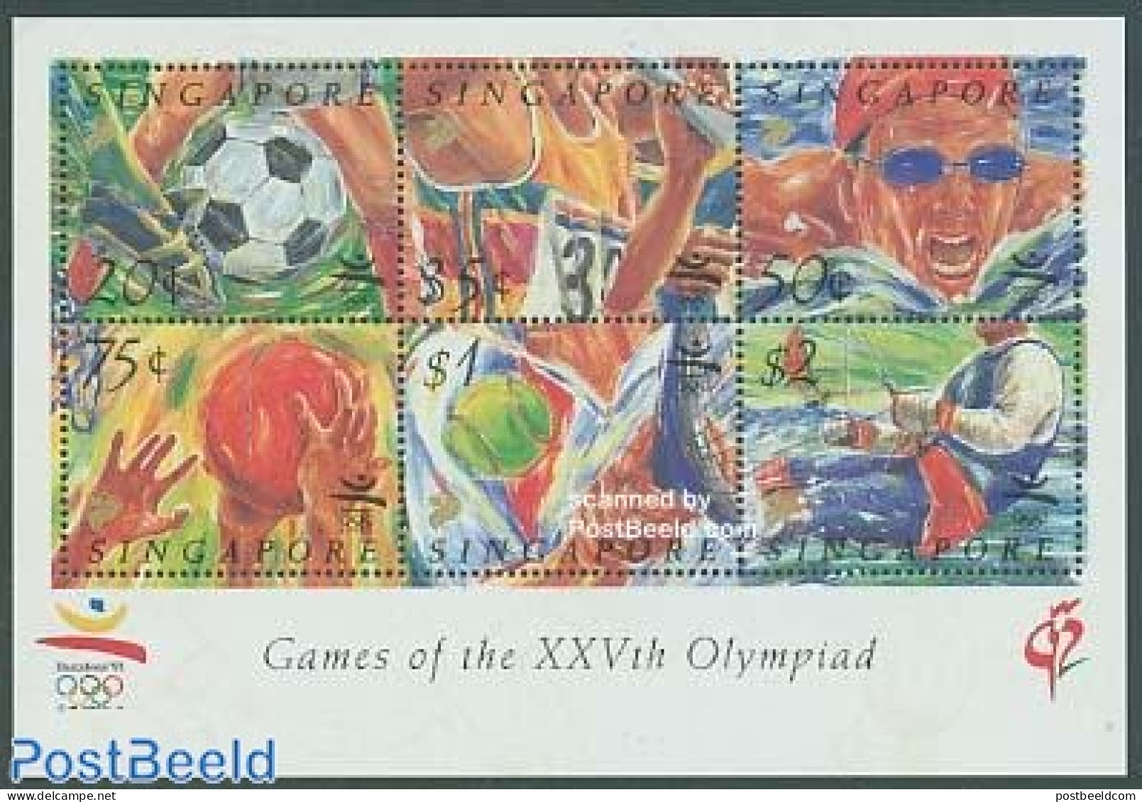 Singapore 1992 Olympic Games Barcelona S/s, Mint NH, Sport - Athletics - Basketball - Football - Olympic Games - Saili.. - Leichtathletik