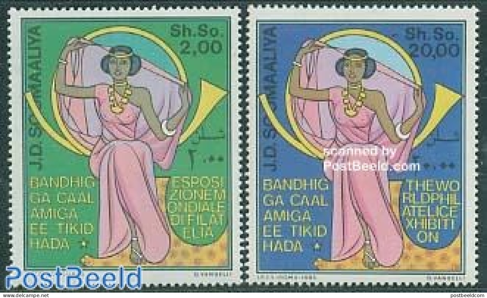 Somalia 1985 Italia 85 2v, Mint NH, Philately - Somalie (1960-...)