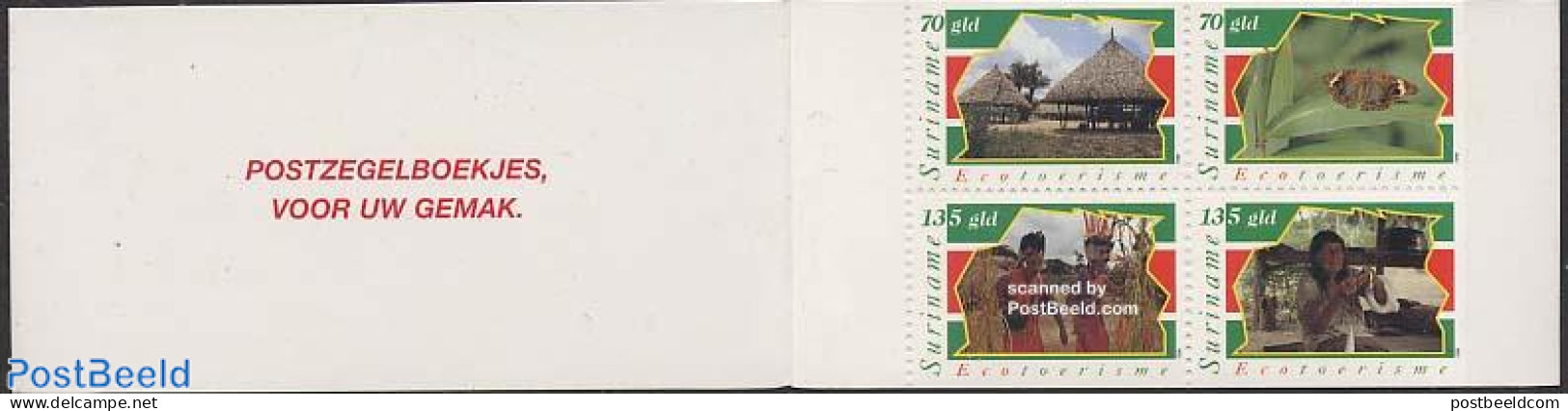 Suriname, Republic 1996 Eco Tourism Booklet, Mint NH, History - Nature - Various - Butterflies - Stamp Booklets - Tour.. - Unclassified