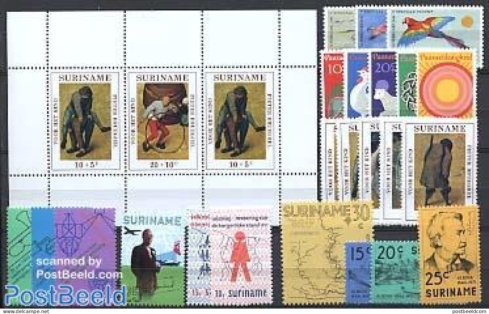 Suriname, Colony 1971 Yearset 1971 (23v+1s/s), Mint NH, Various - Yearsets (by Country) - Non Classés