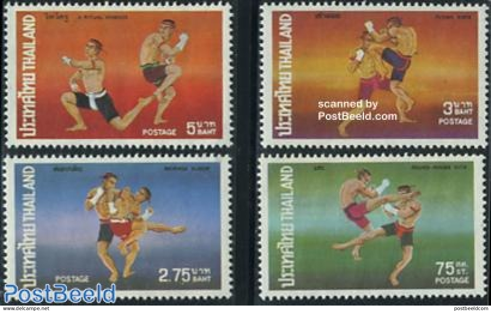 Thailand 1975 Boxing 4v, Mint NH, Sport - Sport (other And Mixed) - Thailand