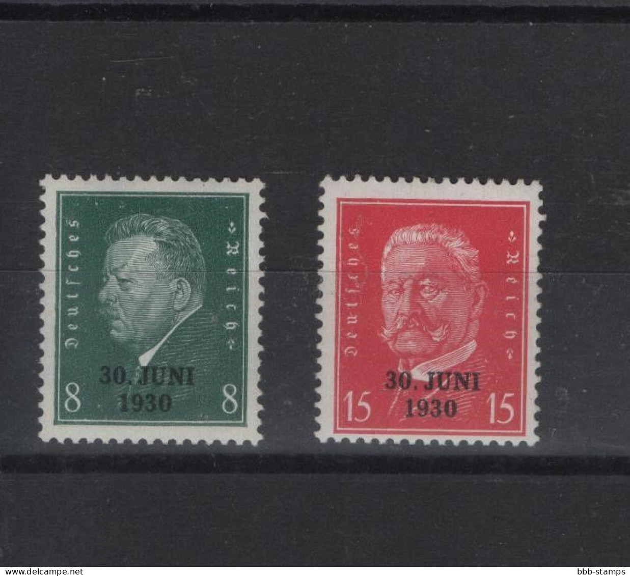 Deutsches Reich  Michel Kat.Nr. Postfr/** 444/445 - Unused Stamps
