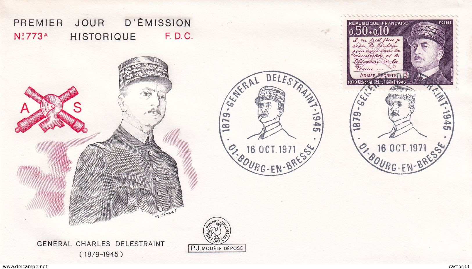 1er Jour, Général Charles Delestraint - 1970-1979