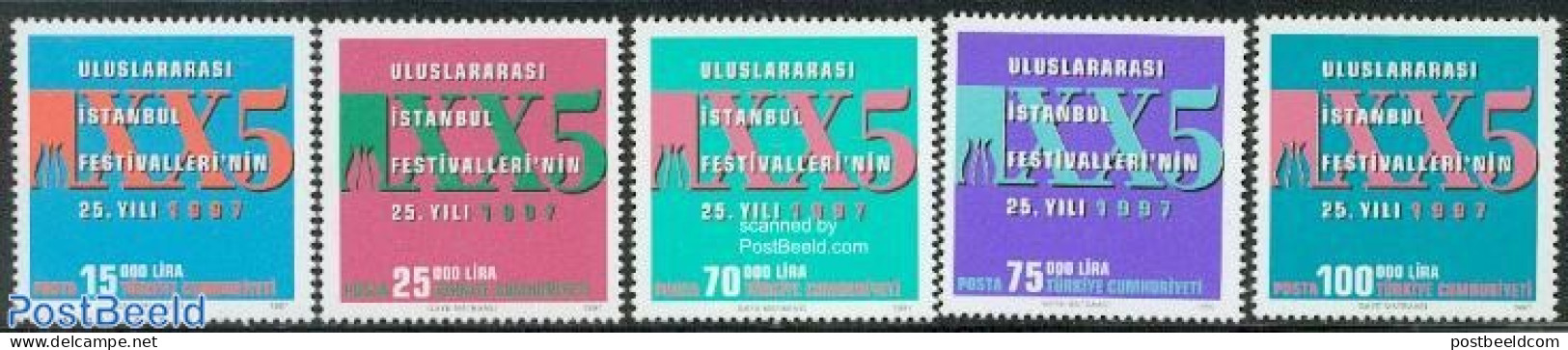 Türkiye 1997 Istanbul Festival 5v, Mint NH - Autres & Non Classés