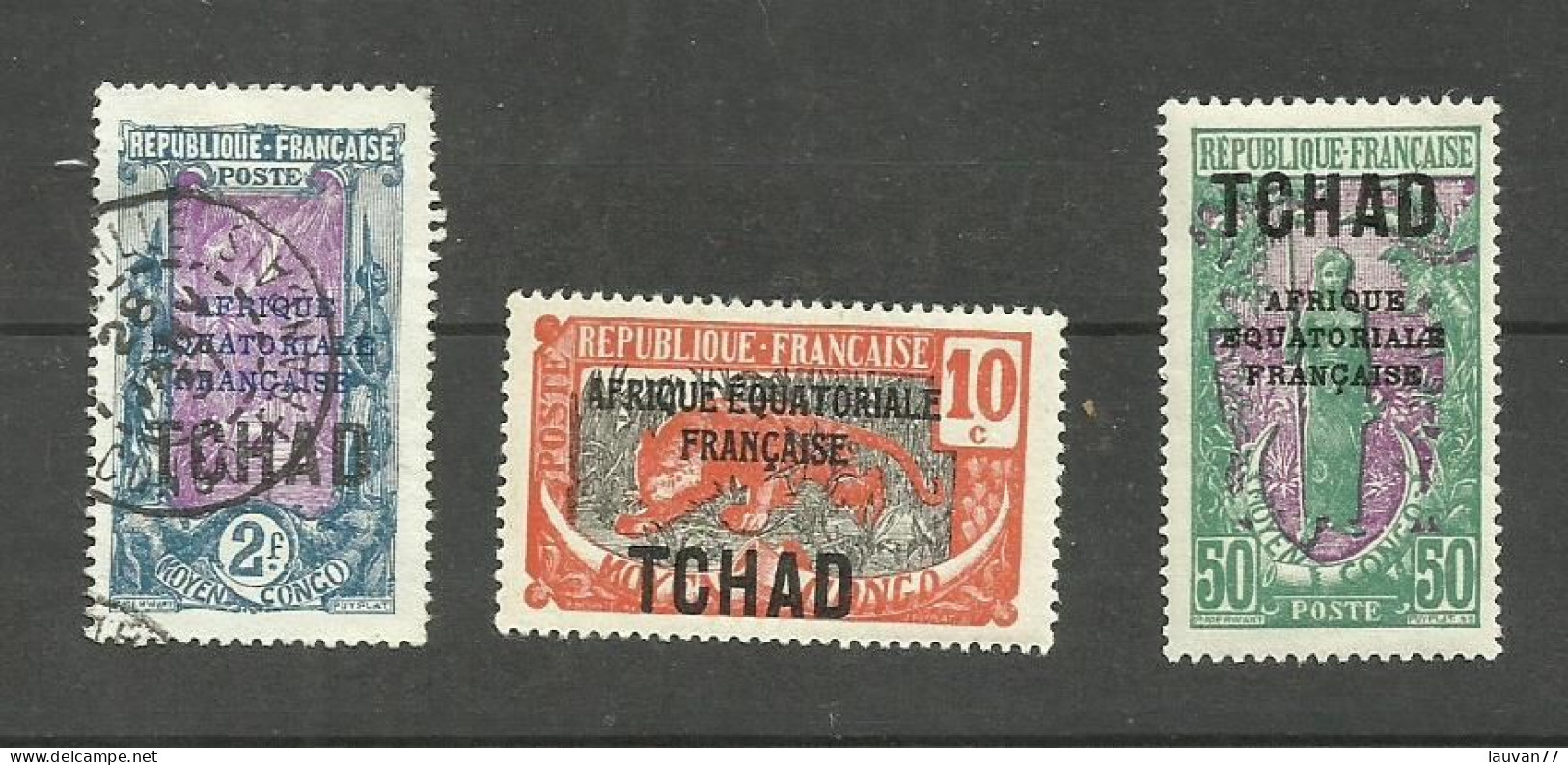 TCHAD N°35, 37, 40 Cote 4.70€ - Oblitérés