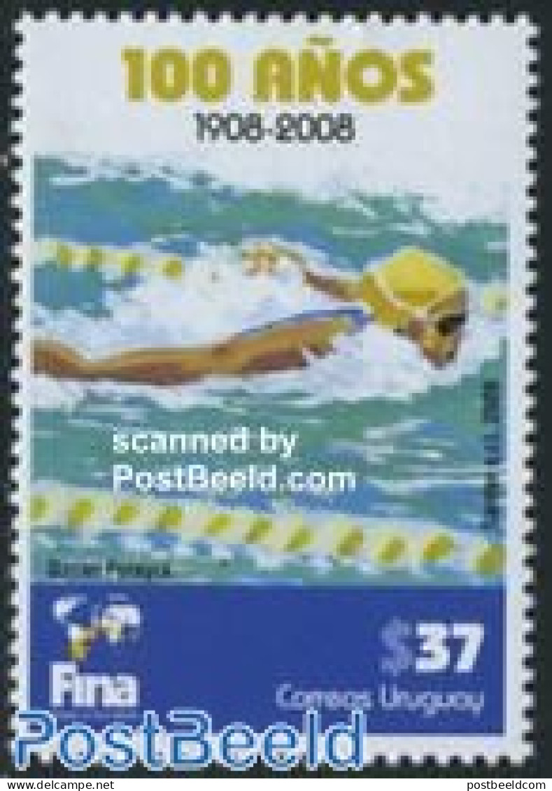 Uruguay 2008 100 Years Swimming Federation 1v, Mint NH, Sport - Sport (other And Mixed) - Swimming - Swimming