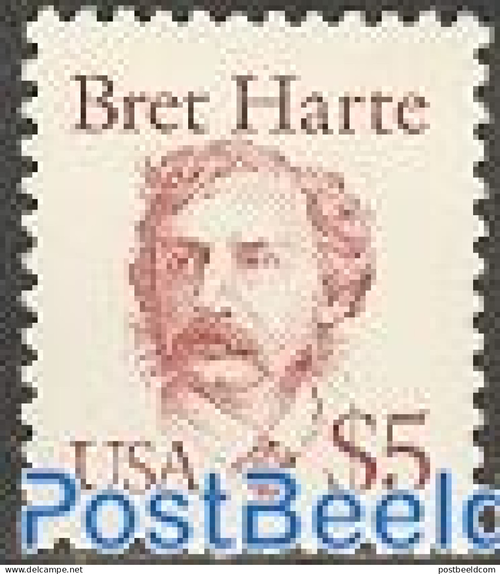 United States Of America 1987 Bret Harte 1v, Mint NH, Art - Authors - Unused Stamps