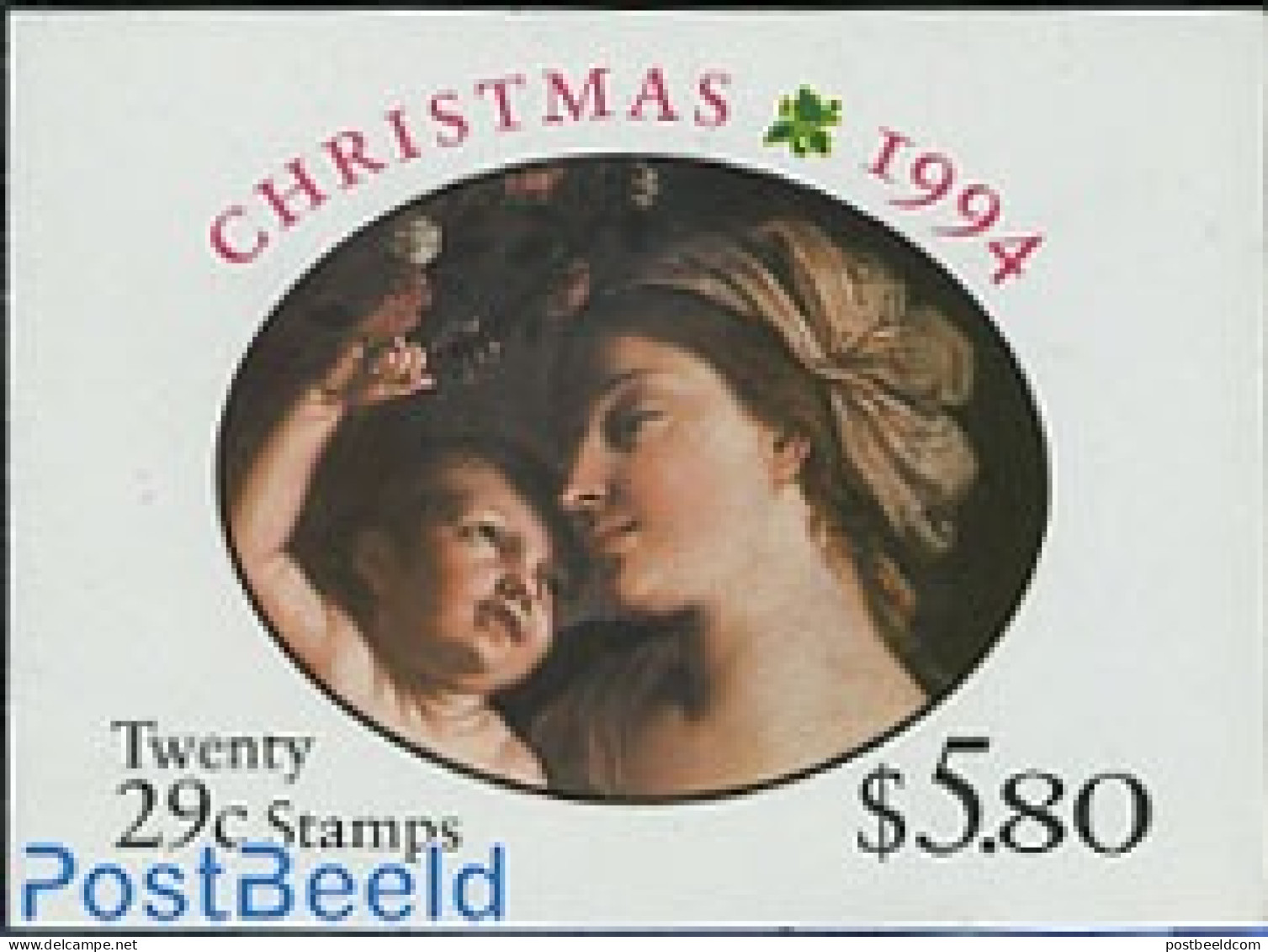 United States Of America 1994 Christmas Booklet, Mint NH, Religion - Christmas - Stamp Booklets - Unused Stamps