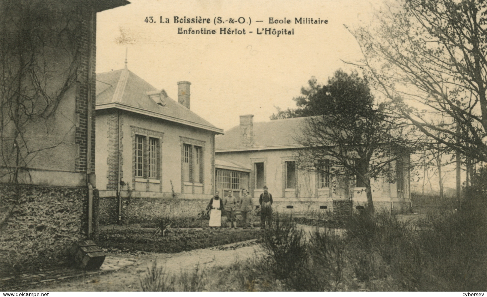 LA BOISSIERE - Ecole Militaire Enfantine Heriot - L'Hôpital - Animé - Vue Peu Fréquente - Autres & Non Classés