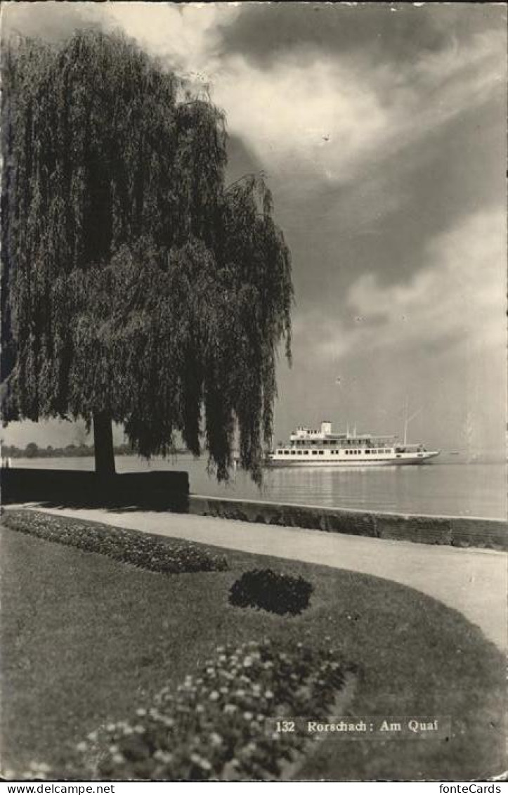 11192741 Rorschach Bodensee Quai Schiff Rorschach - Sonstige & Ohne Zuordnung