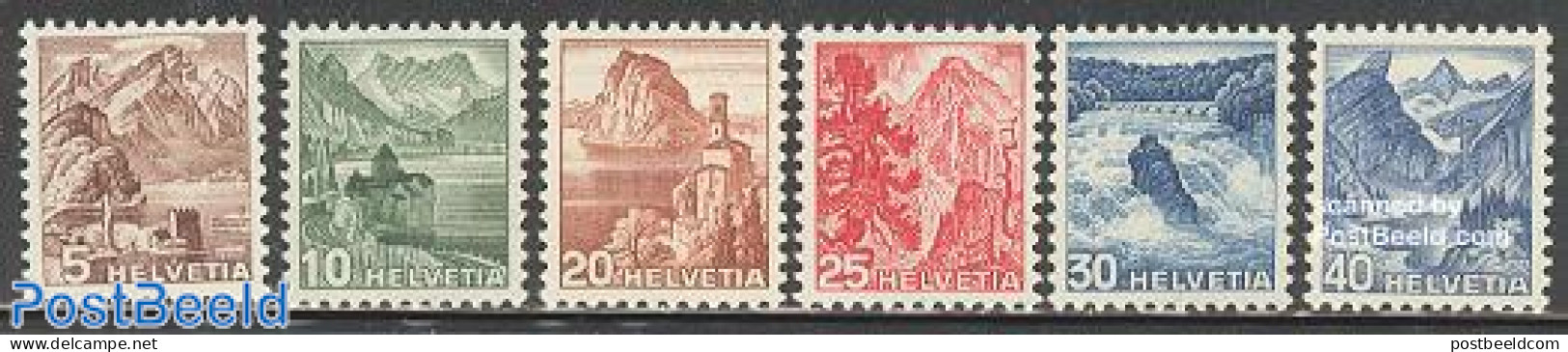 Switzerland 1948 Definitives 6v, Unused (hinged) - Unused Stamps