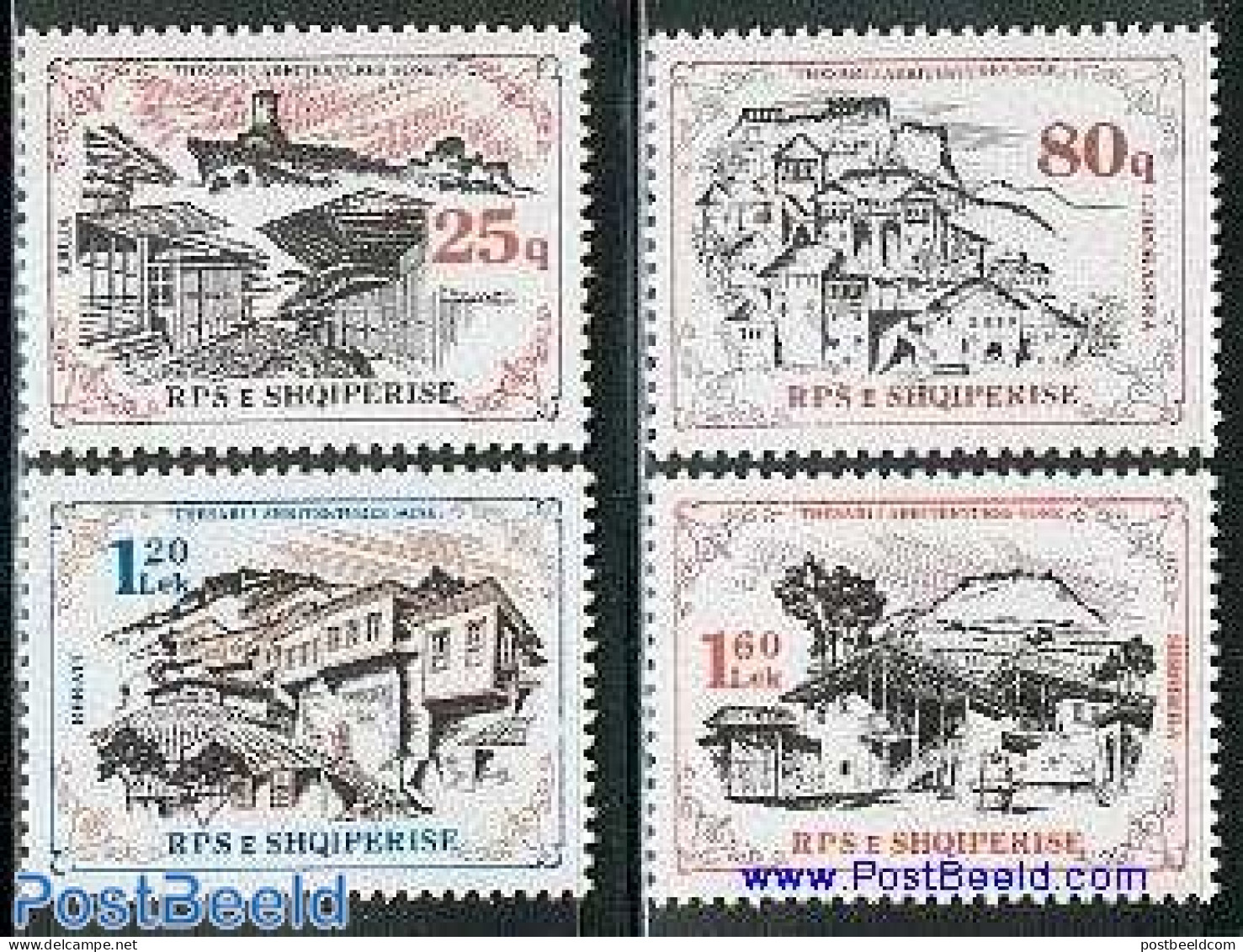 Albania 1985 Architecture 4v, Mint NH, Art - Architects - Albania