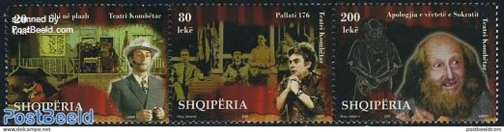 Albania 2009 National Theatre 3v [::], Mint NH, Performance Art - Theatre - Theatre