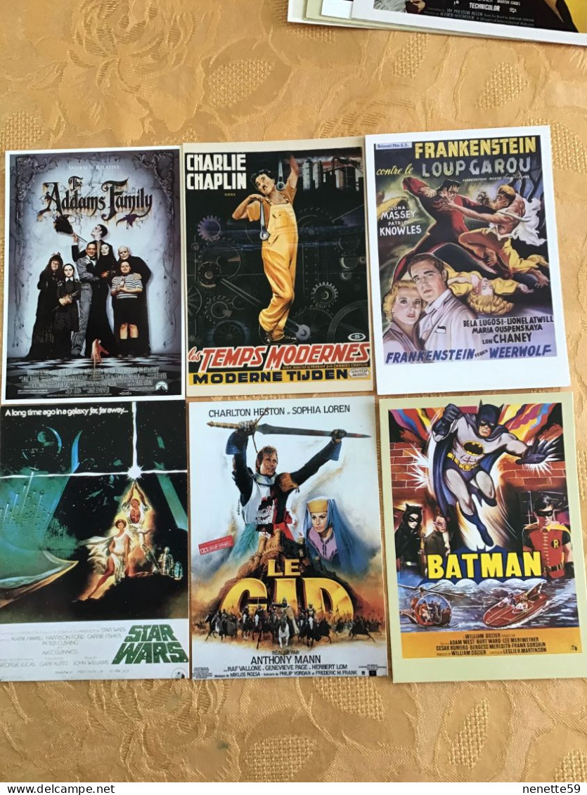 Très Beau Lot De 130 Cartes Postales Modernes D’ Affiches De Cinéma - Plakate Auf Karten