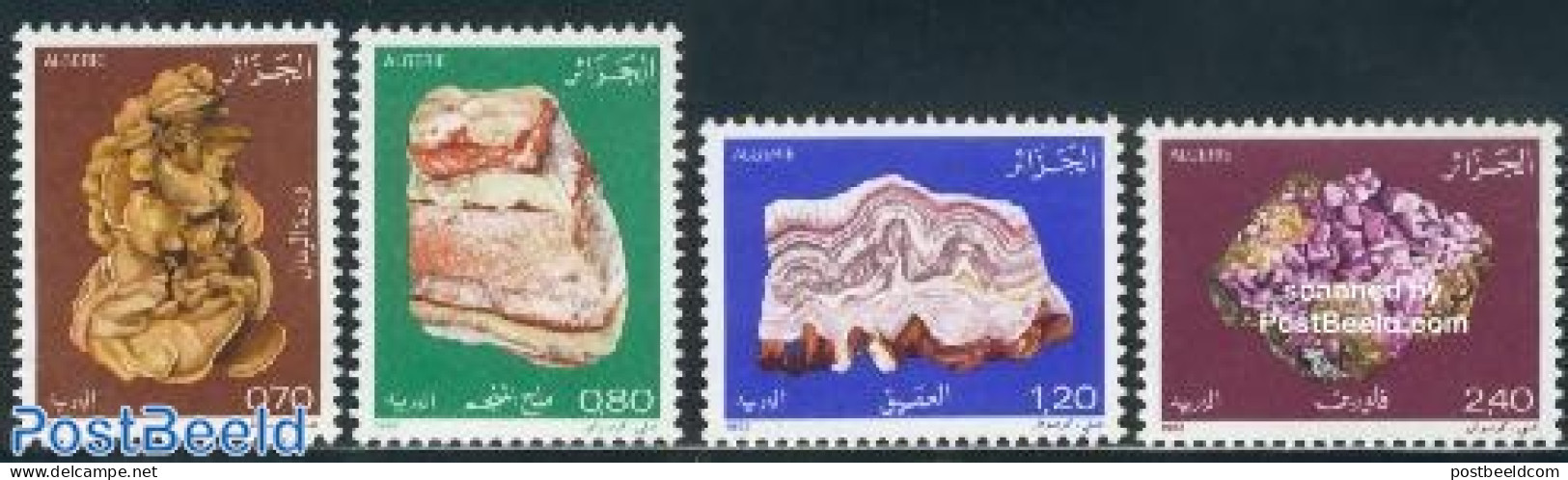 Algeria 1983 Minerals 4v, Mint NH, History - Geology - Neufs