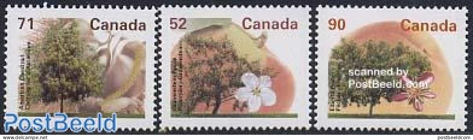 Canada 1995 Trees 3v, Mint NH, Nature - Trees & Forests - Ungebraucht
