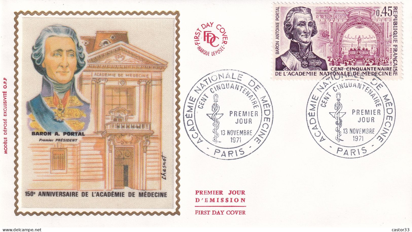 1er Jour, Académie Nationale De Médecine - 1970-1979