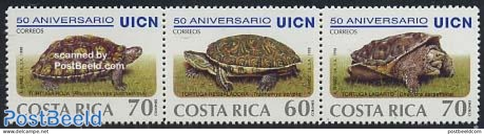 Costa Rica 1998 Turtles 3v [::], Mint NH, Nature - Reptiles - Turtles - Costa Rica