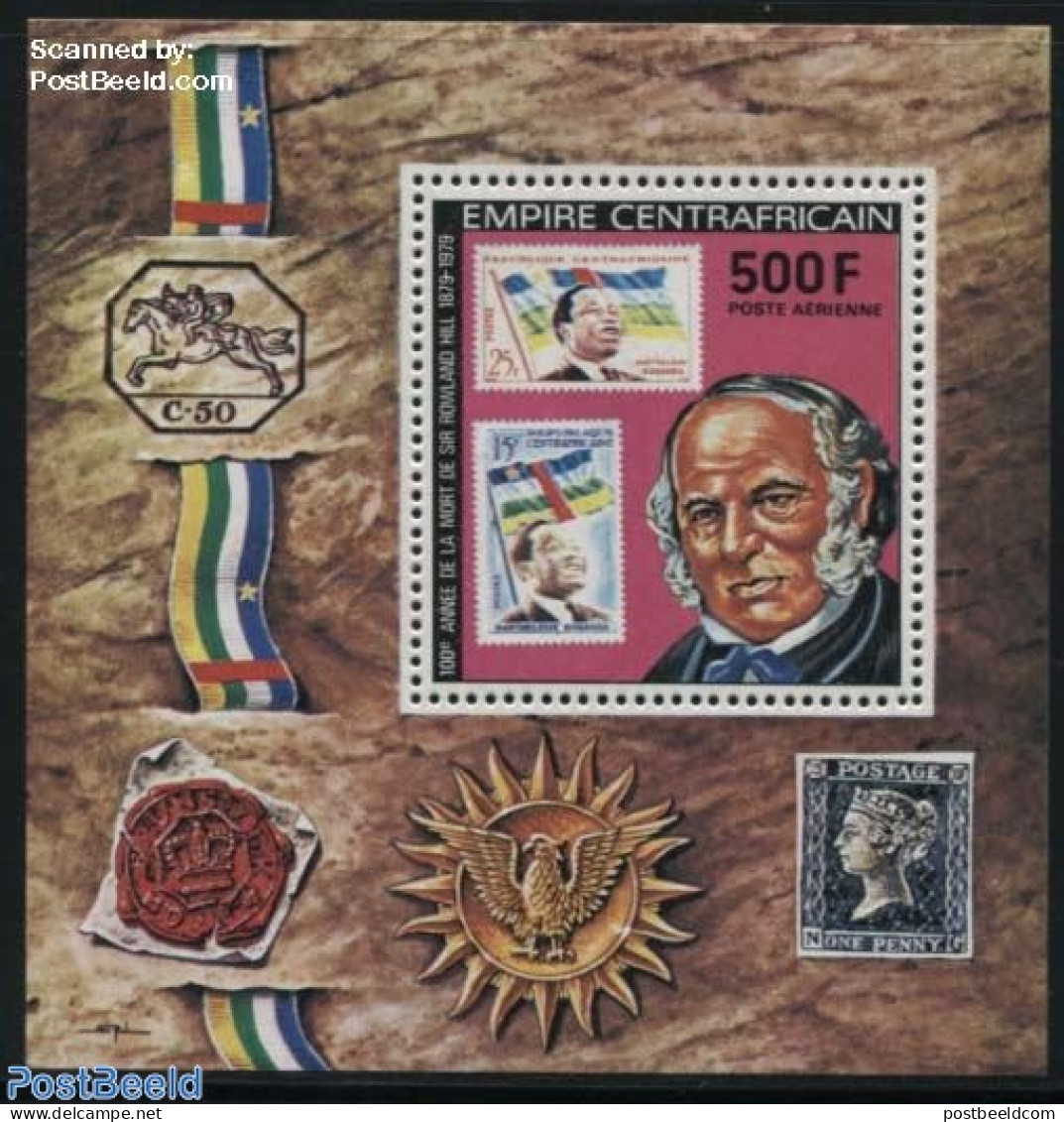 Central Africa 1978 Sir Rowland Hill S/s, Mint NH, Sir Rowland Hill - Stamps On Stamps - Rowland Hill