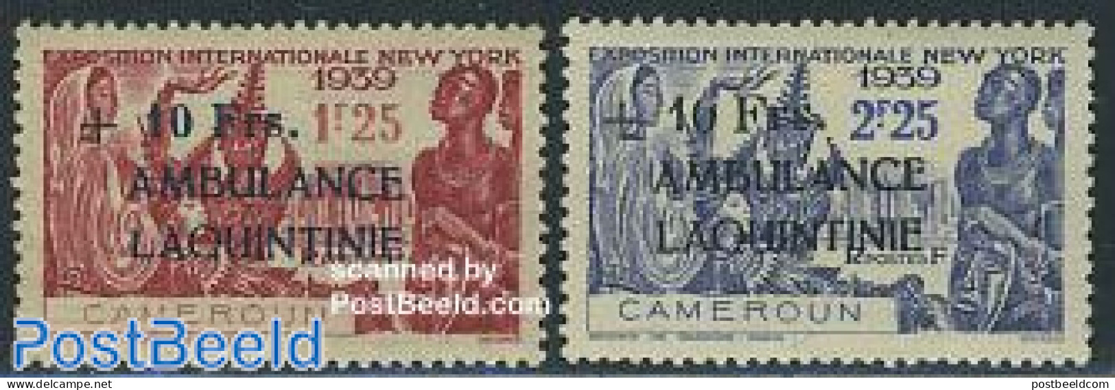 Cameroon 1941 La Quintinie 2v, Unused (hinged) - Cameroun (1960-...)