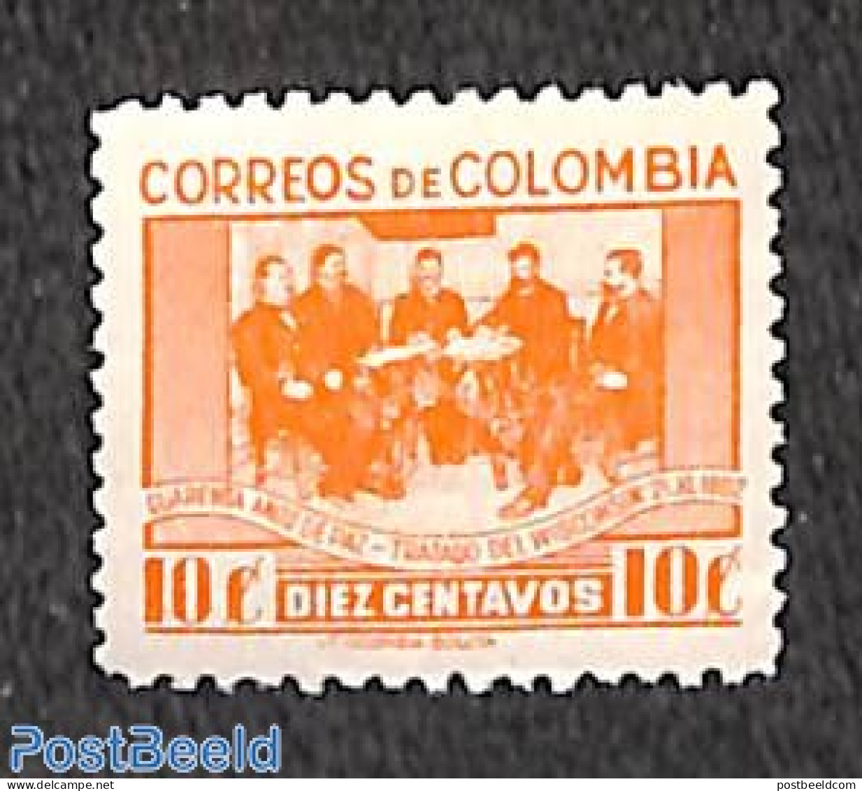 Colombia 1942 Peace Treaty At Wisconsin 1v, Mint NH, History - History - Kolumbien