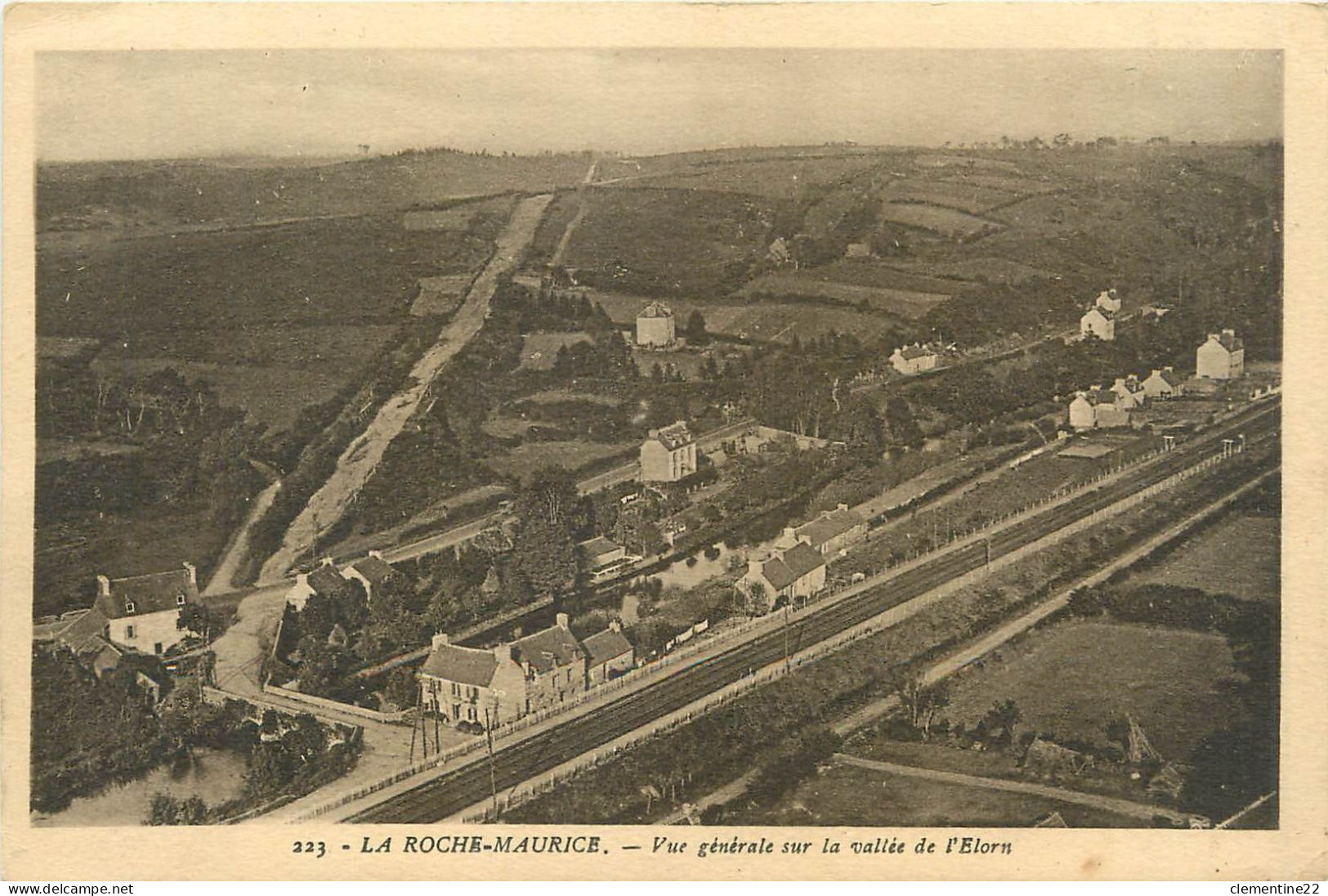 La Roche Maurice , Vue Générale Sur La Vallée De L'elorn   ( Scan Recto Et Verso) - La Roche-Maurice