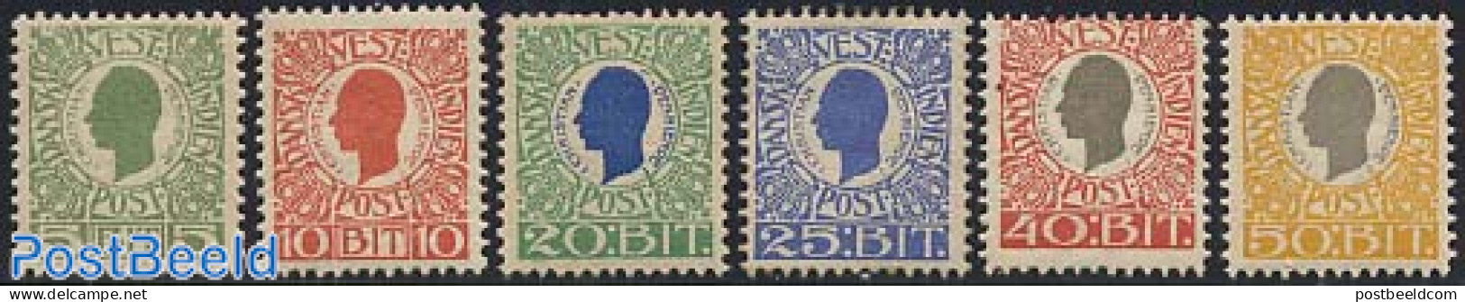 Danish West Indies 1905 Definitives 6v, Mint NH - Danemark (Antilles)