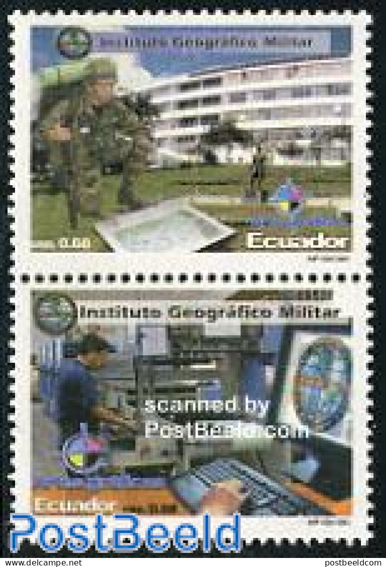 Ecuador 2001 Military Printing 2v [:], Mint NH, Art - Printing - Equateur