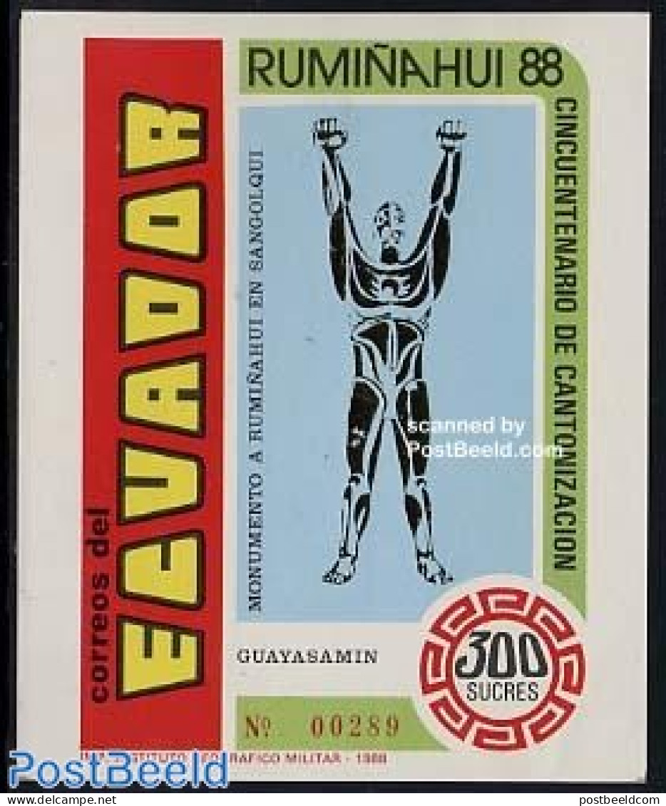 Ecuador 1989 Ruminahui S/s, Mint NH - Equateur