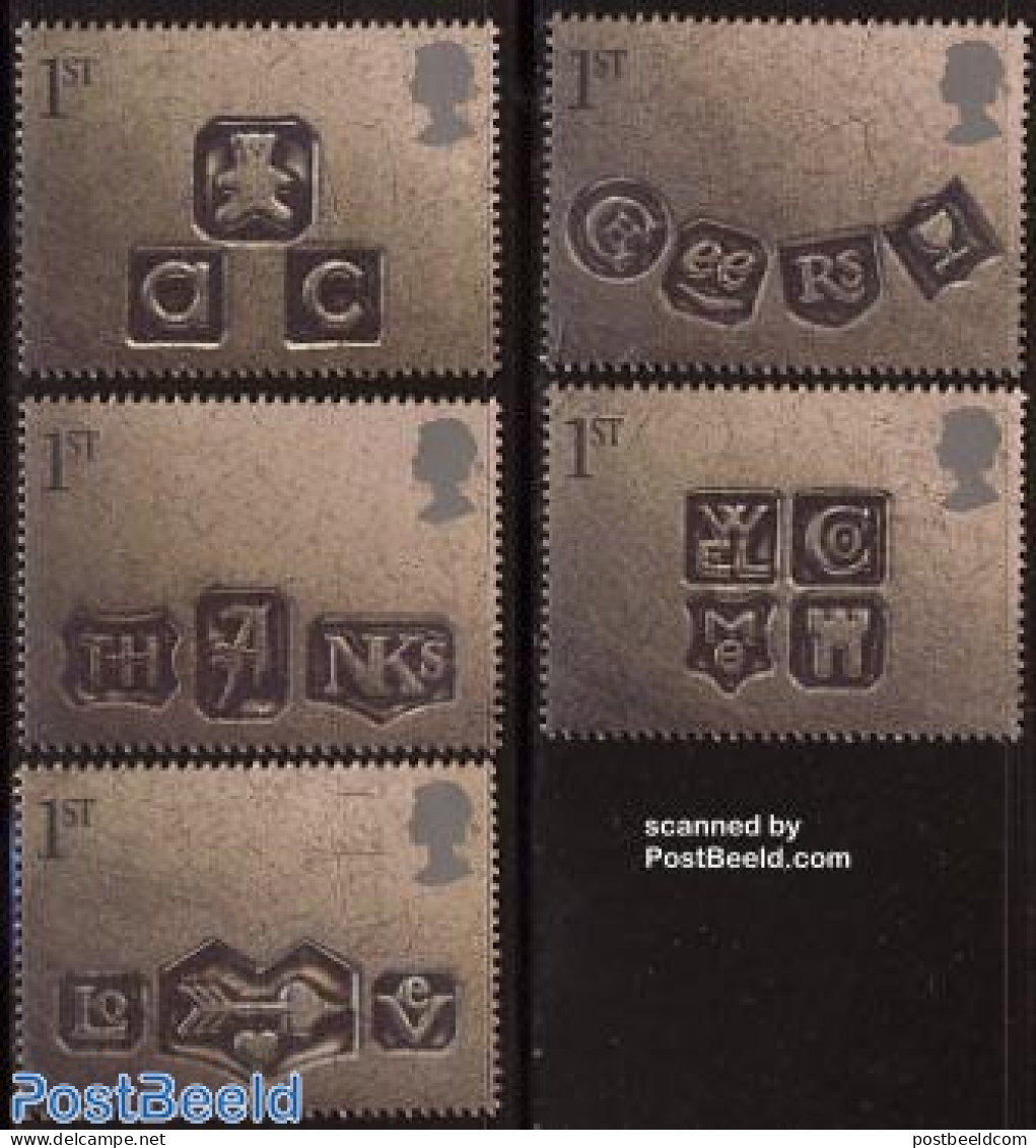 Great Britain 2001 Greeting Stamps 5v, Mint NH, Various - Greetings & Wishing Stamps - Ungebraucht