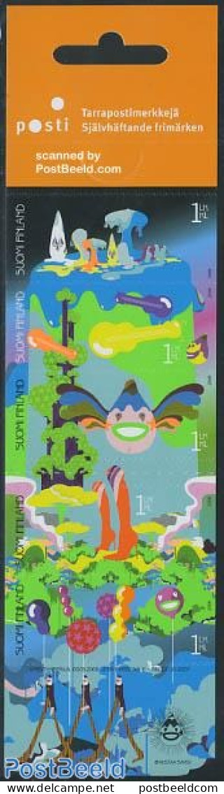 Finland 2008 Wishing Stamps 5v S-a In Booklet, Mint NH, Performance Art - Various - Music - Stamp Booklets - Greetings.. - Neufs