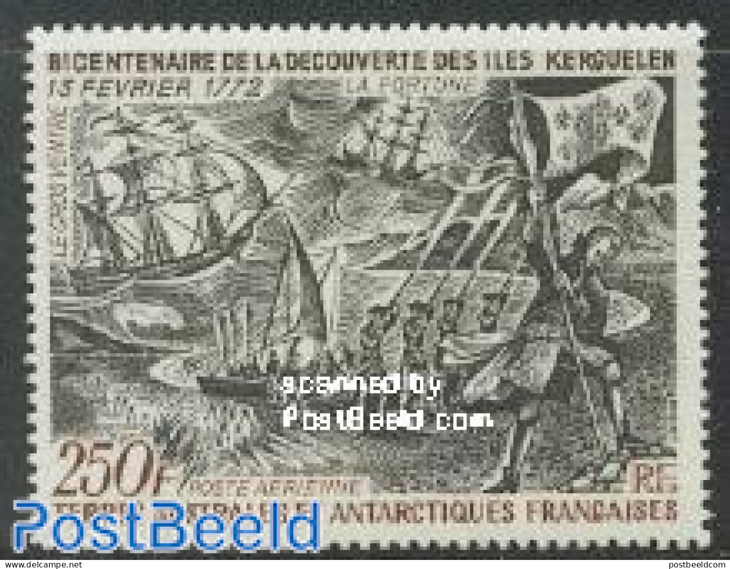 French Antarctic Territory 1972 Kerguel Islands 1v, Mint NH, History - Transport - Explorers - Ships And Boats - Neufs