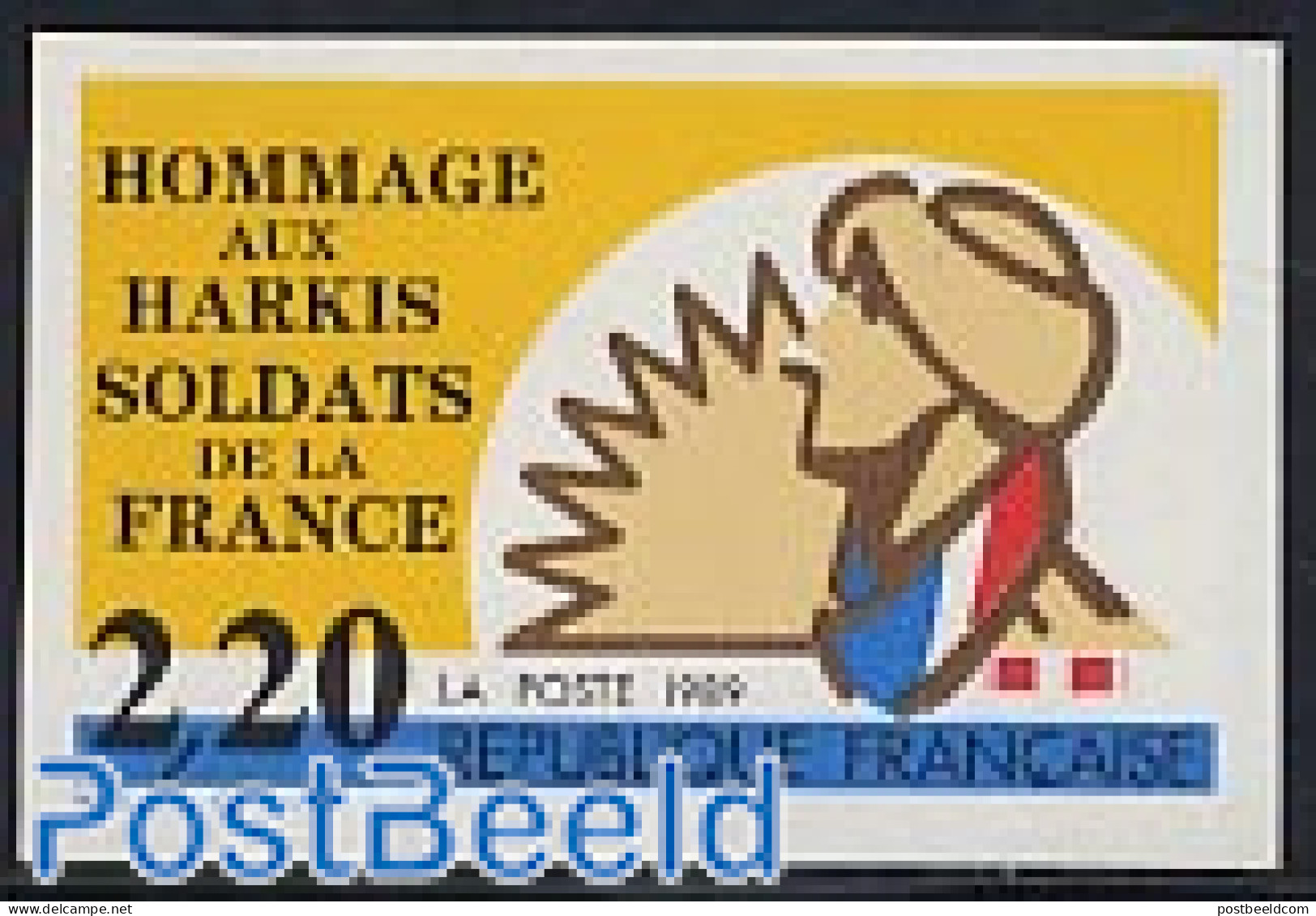 France 1989 Harkis 1v Imperforated, Mint NH, History - Nuevos