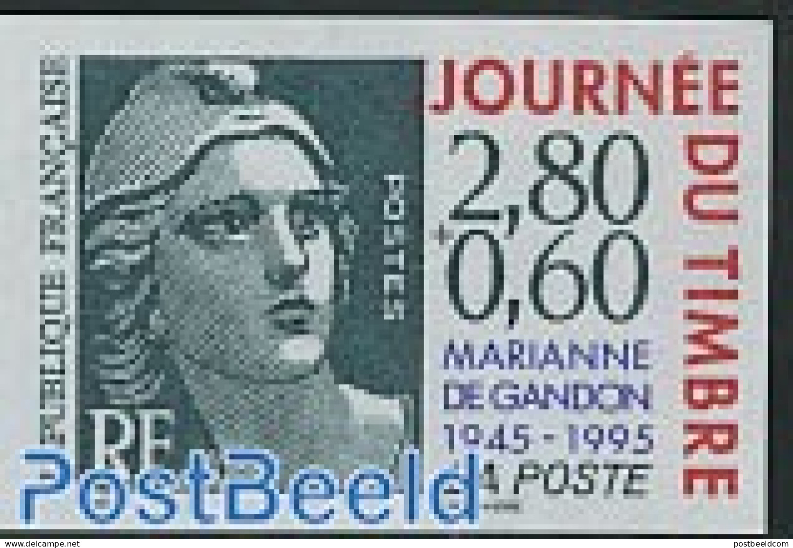 France 1995 Stamp Day 1v Imperforated, Mint NH, Stamps On Stamps - Neufs