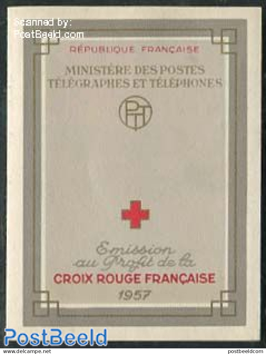 France 1957 Red Cross Booklet, Mint NH, Health - Red Cross - Stamp Booklets - Unused Stamps