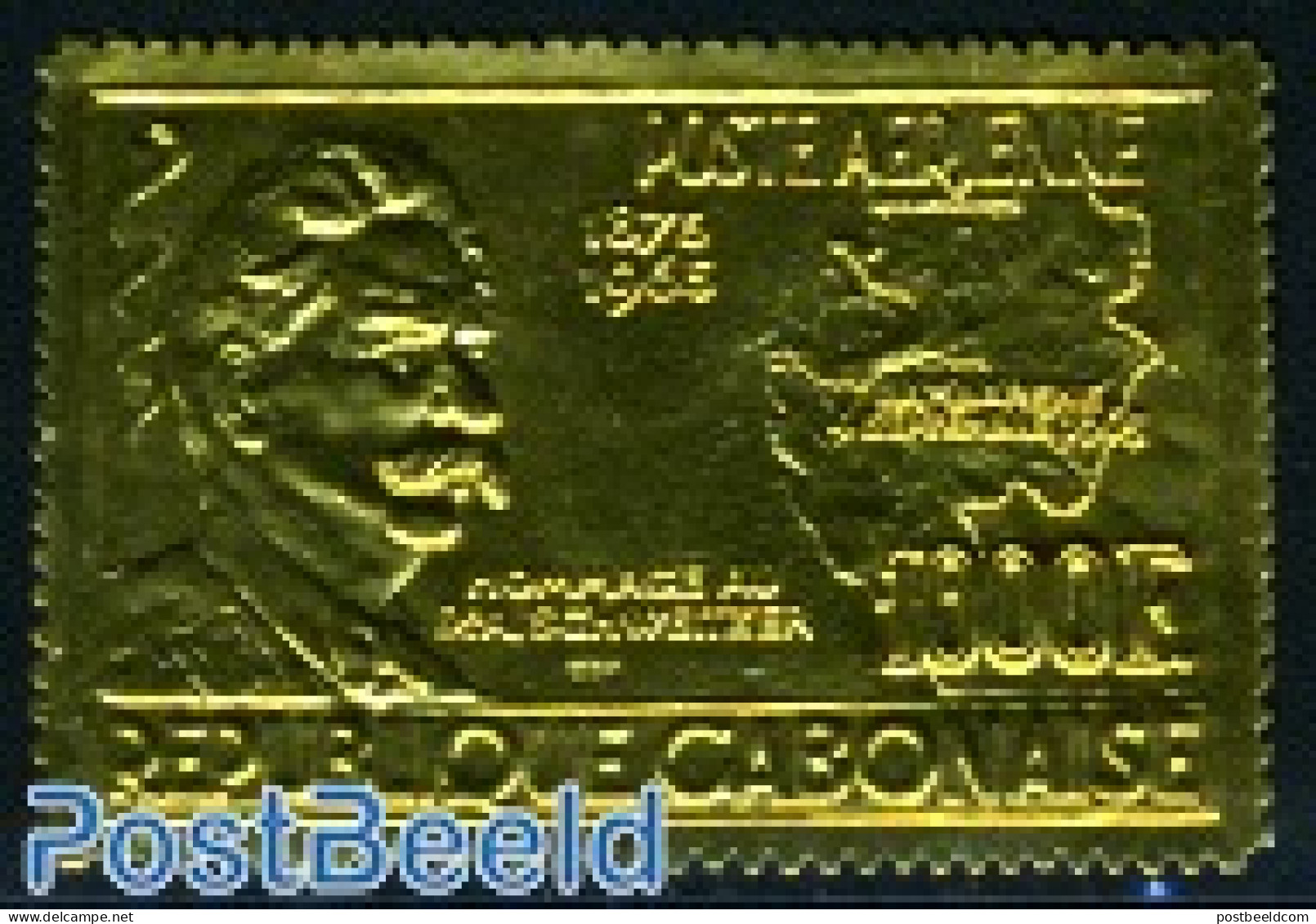 Gabon 1965 Albert Schweitzer 1v Gold, Mint NH, Health - History - Various - Health - Nobel Prize Winners - Maps - Nuevos