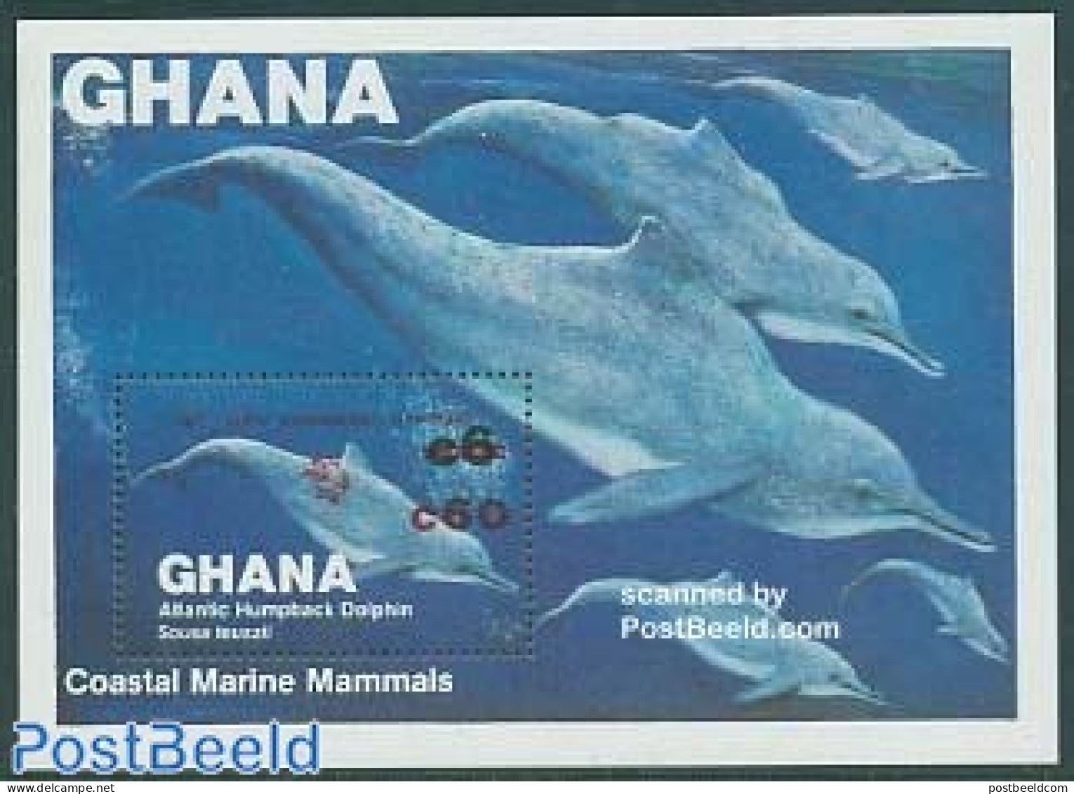 Ghana 1984 UPU Congress Overprint S/s, Mint NH, Nature - Sea Mammals - U.P.U. - U.P.U.