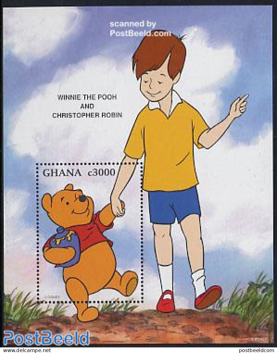 Ghana 1996 Disney, Winnie S/s, Mint NH, Art - Disney - Disney