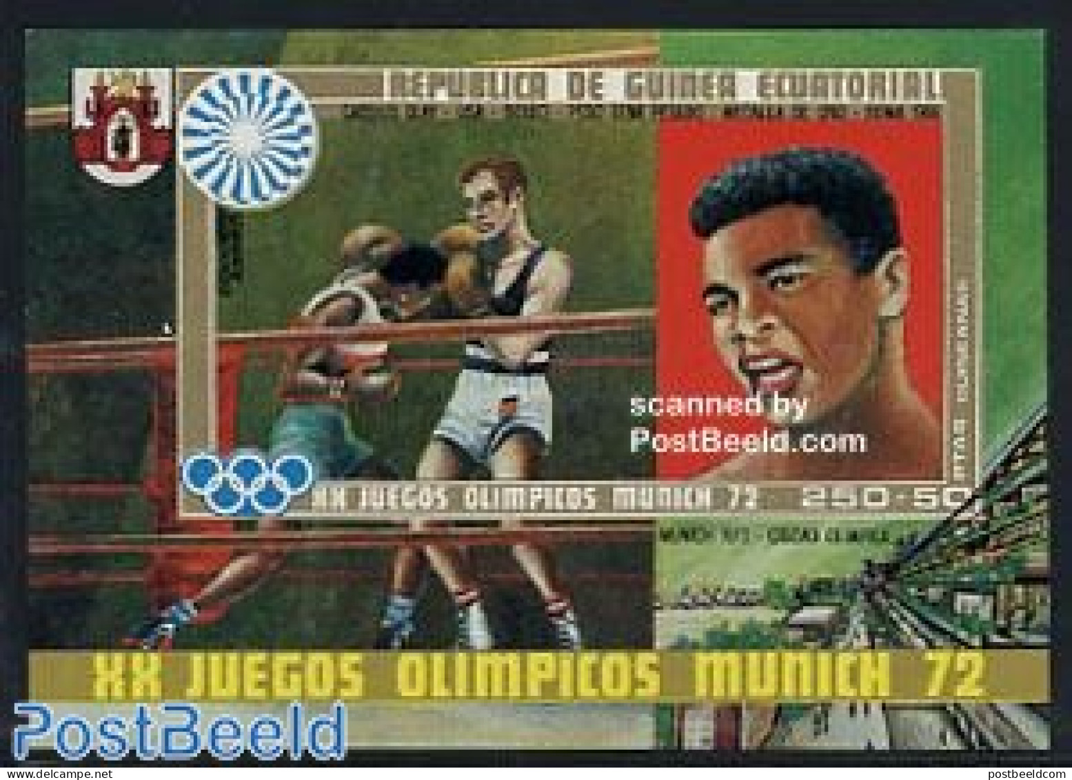 Equatorial Guinea 1972 Olympic History S/s, Clay, Imperforated, Mint NH, Sport - Boxing - Olympic Games - Boxing