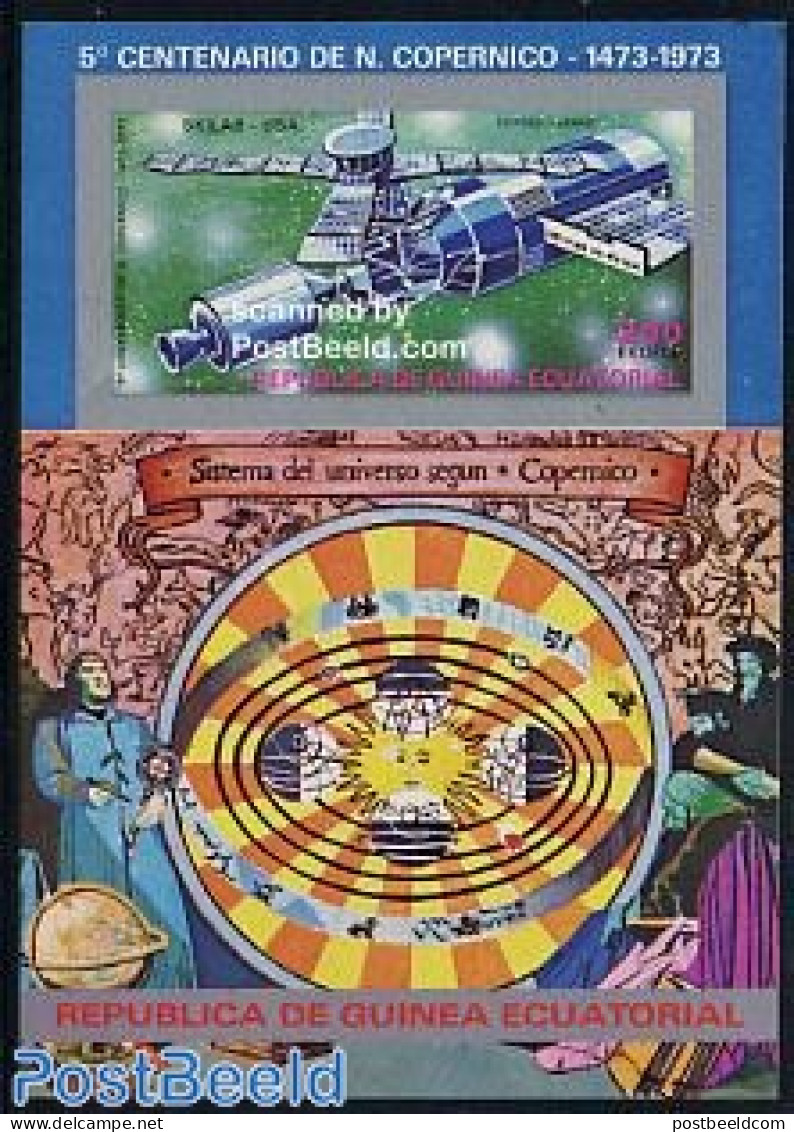 Equatorial Guinea 1974 Copernicus S/s, Mint NH, Science - Transport - Astronomy - Space Exploration - Astrologie