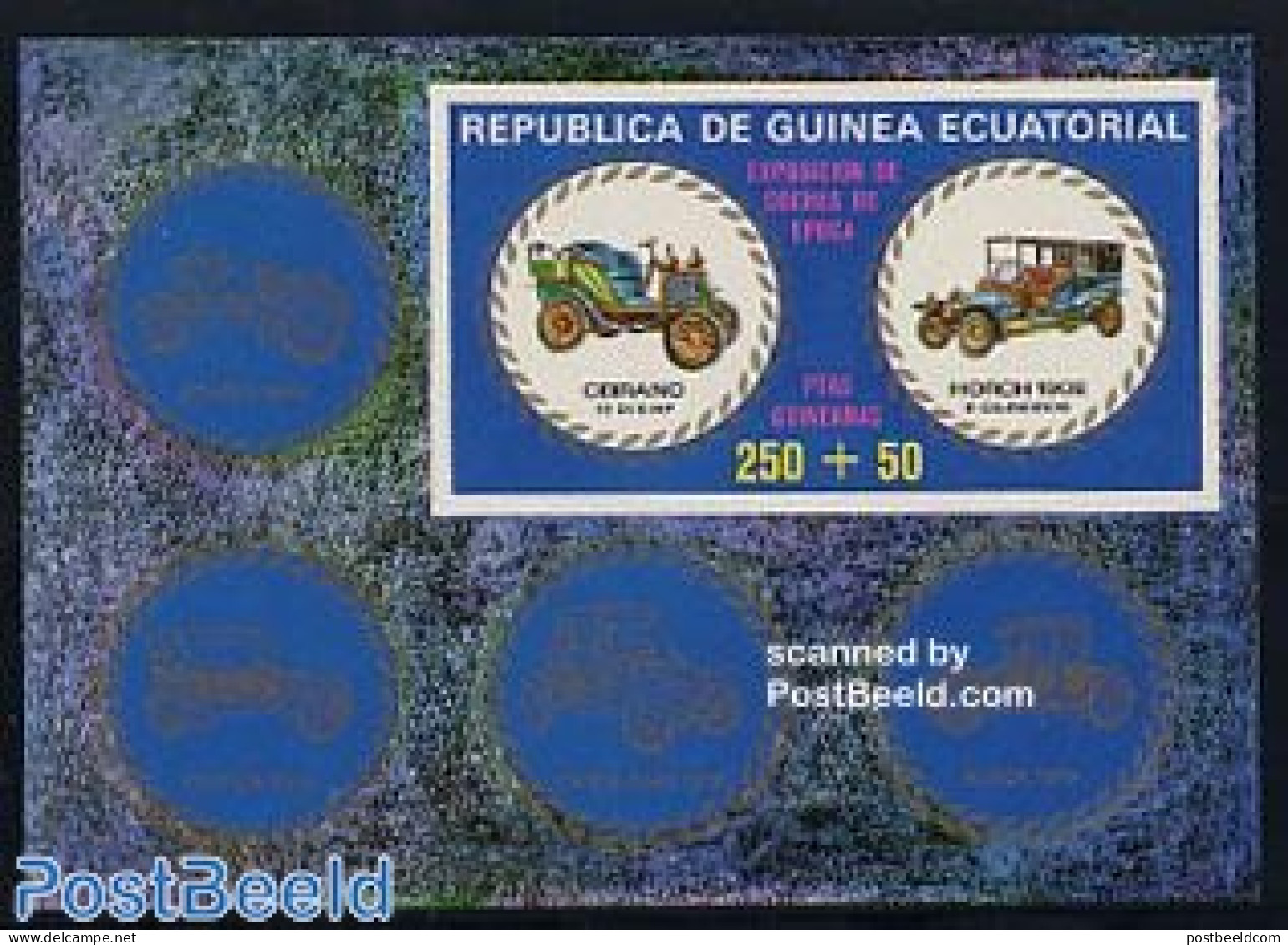 Equatorial Guinea 1976 Automobiles S/s Imperforated, Mint NH, Transport - Automobiles - Cars
