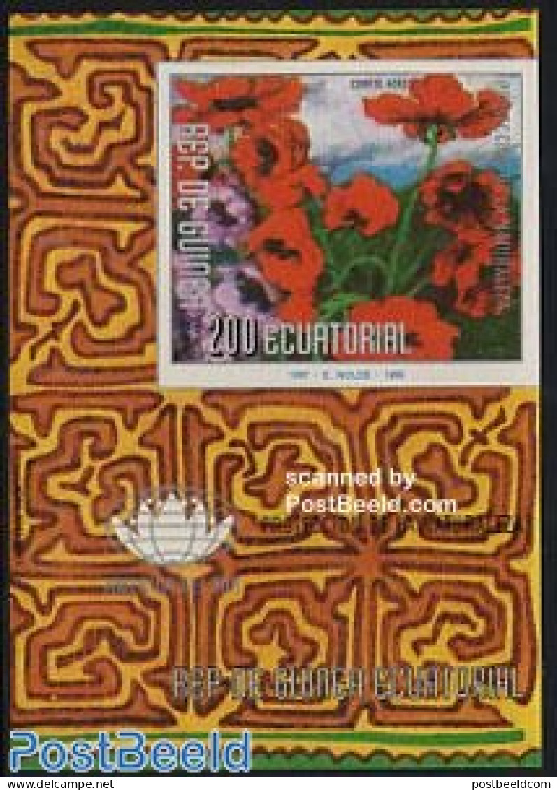 Equatorial Guinea 1976 South American Flowers S/s, Mint NH, Nature - Flowers & Plants - Äquatorial-Guinea