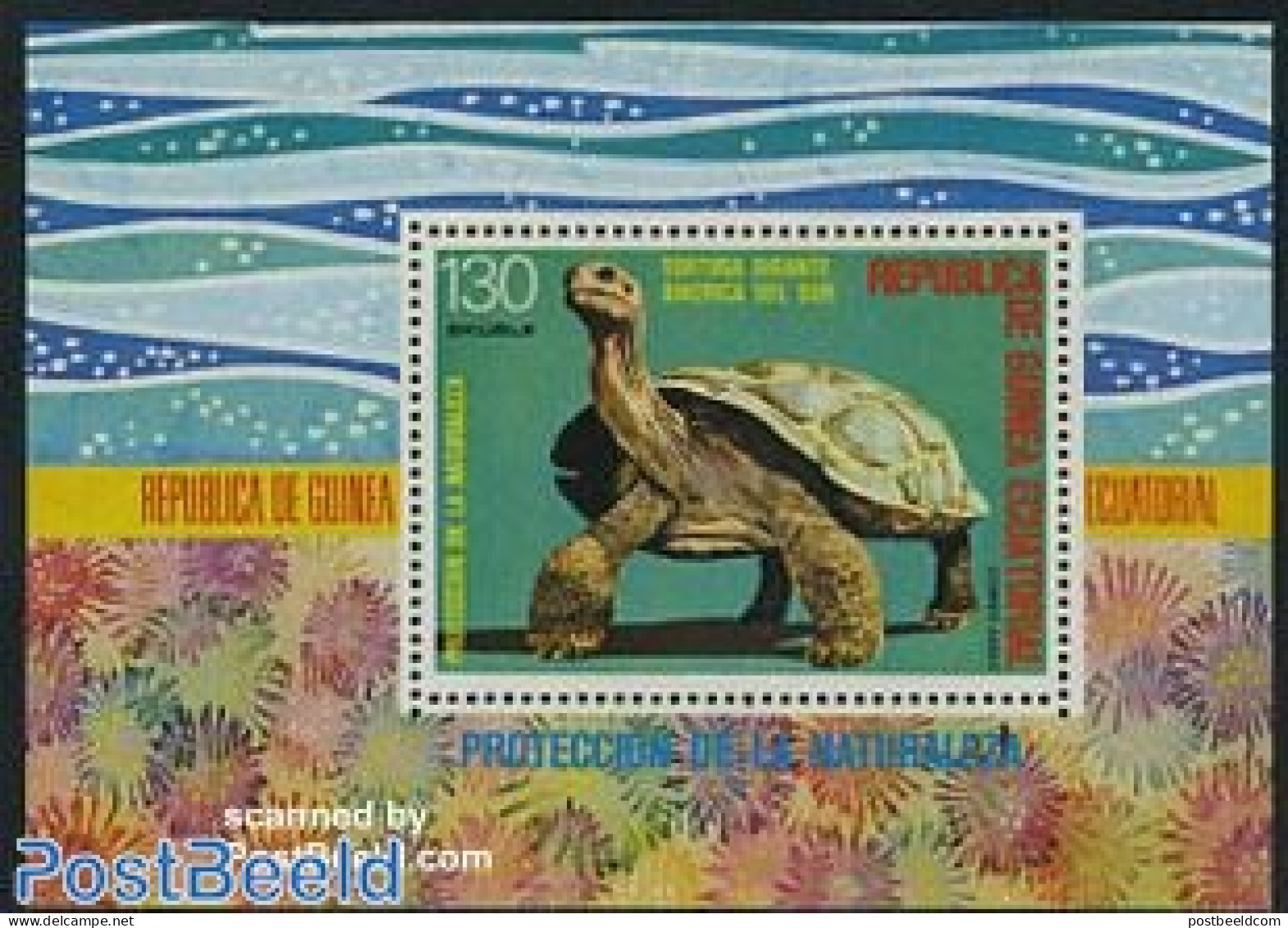 Equatorial Guinea 1977 Turtle S/s, Mint NH, Nature - Animals (others & Mixed) - Reptiles - Turtles - Guinée Equatoriale