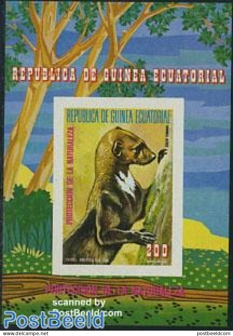 Equatorial Guinea 1977 South American Animals S/s, Mint NH, Nature - Animals (others & Mixed) - Äquatorial-Guinea