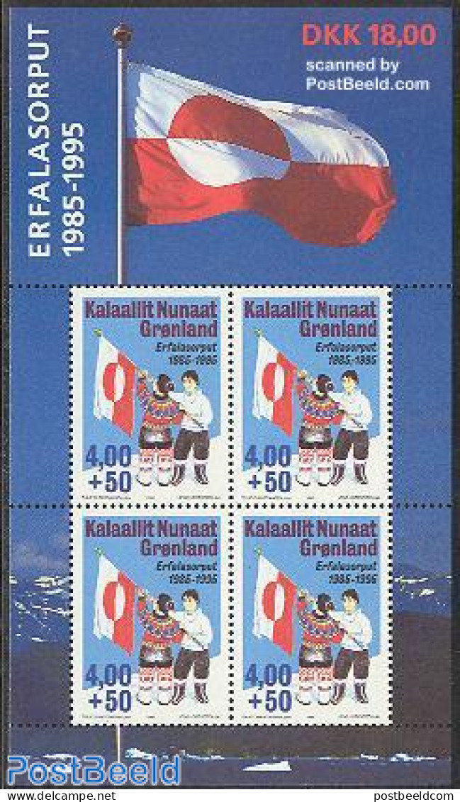Greenland 1995 National Flag Anniversary S/s, Mint NH, History - Flags - Ongebruikt