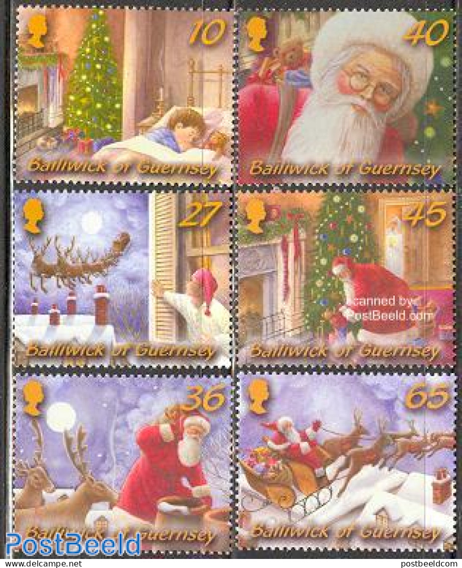 Guernsey 2003 Christmas 6v, Mint NH, Religion - Christmas - Christmas