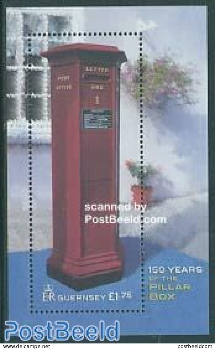 Guernsey 2002 Pillar Box S/s, Mint NH, Mail Boxes - Post - Post