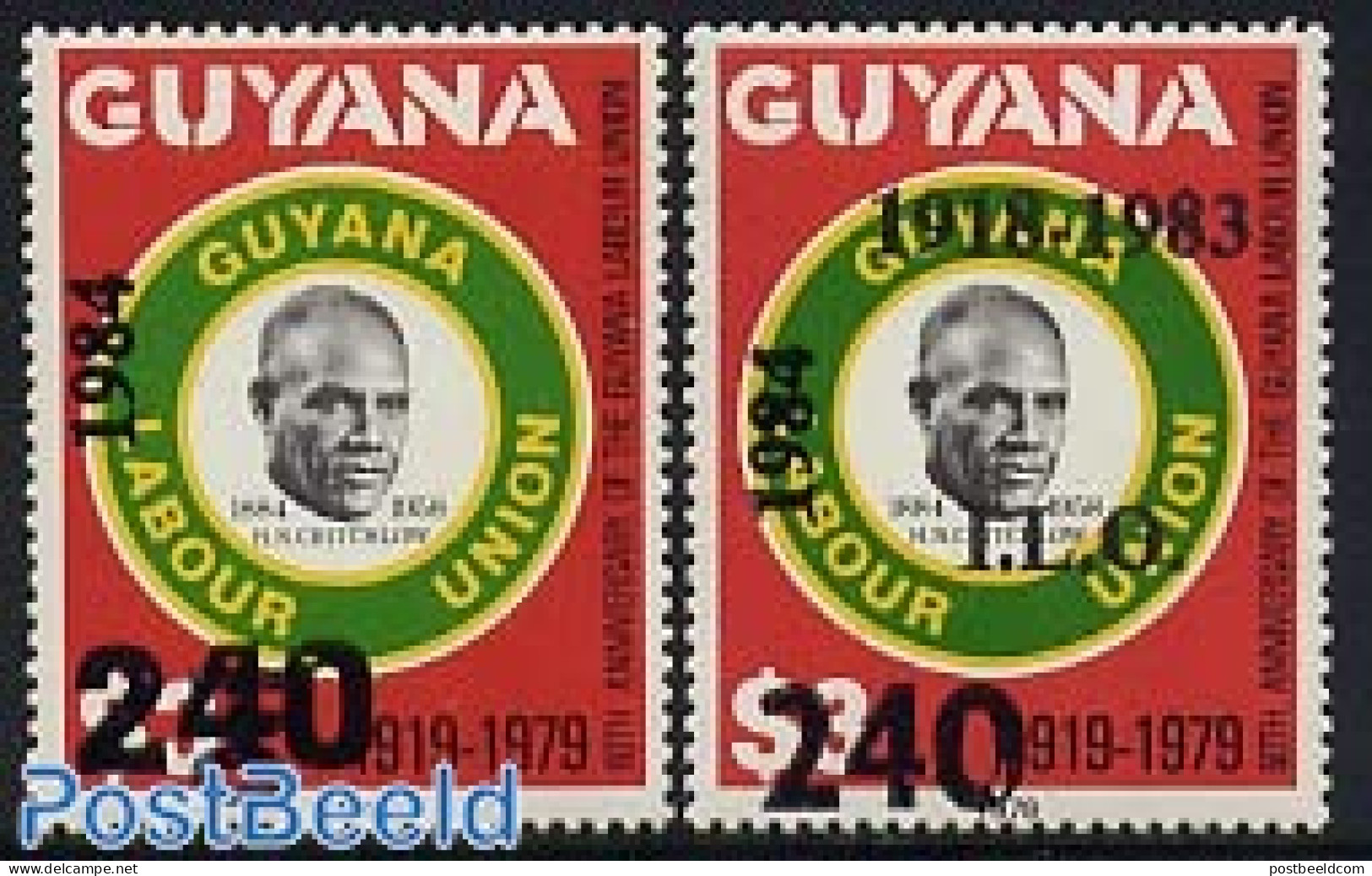 Guyana 1984 H.N. Critchlow 2v, Mint NH - Guyane (1966-...)